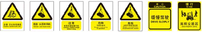 地牛叉車操作員必懂的倉庫張貼圖標