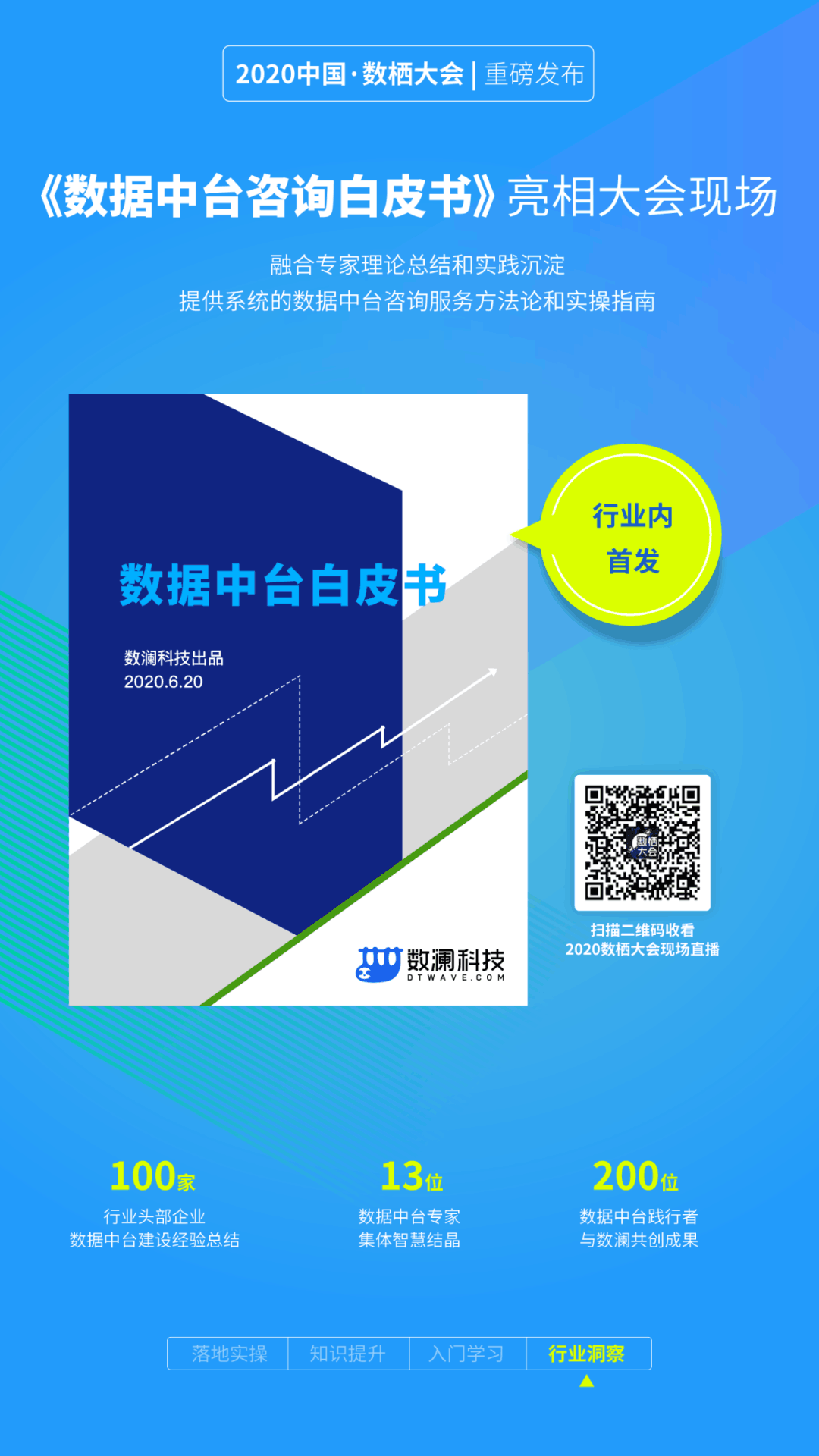 【合作伙伴】2020數(shù)棲大會(huì)|數(shù)瀾科技：讓數(shù)據(jù)用起來(lái)